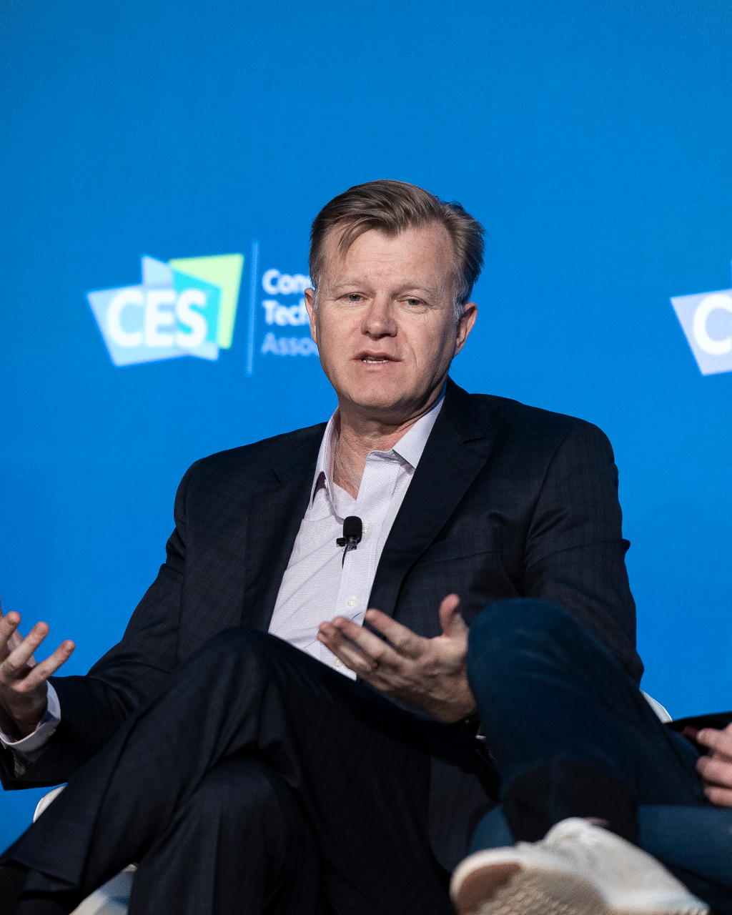 Michael Casey speaking at CES